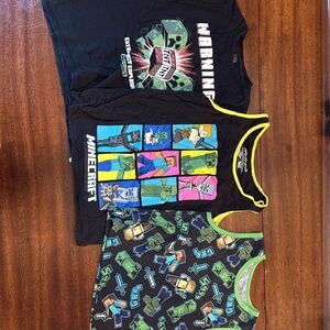 Pop Black Matching Set Short Sleeve Tee